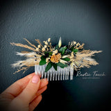 Dried Flower Hair comb