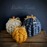 Knitted pumpkin sets collection.