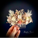 Dried Flower Hair comb